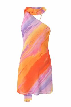 Lily Mini Dress - Y2K Summer Grunge Outfit, 90S Fashion, Retro Style, Pastel Goth, Y2K Party