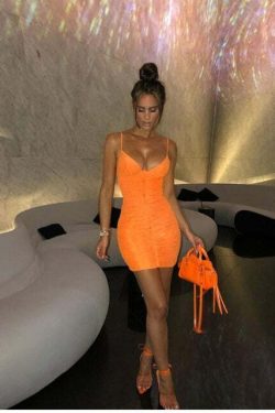 Logan Y2K Mesh Bodycon Mini Dress - 90S Grunge, Retro Summer Party Outfit