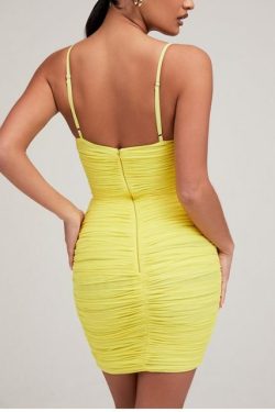 Logan Y2K Mesh Bodycon Mini Dress - 90S Grunge, Retro Summer Party Outfit