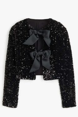 Lola Sequin Jacket - Y2K Summer, 90S Grunge, Retro Party, Y2K Club, Popstar, Gothic Y