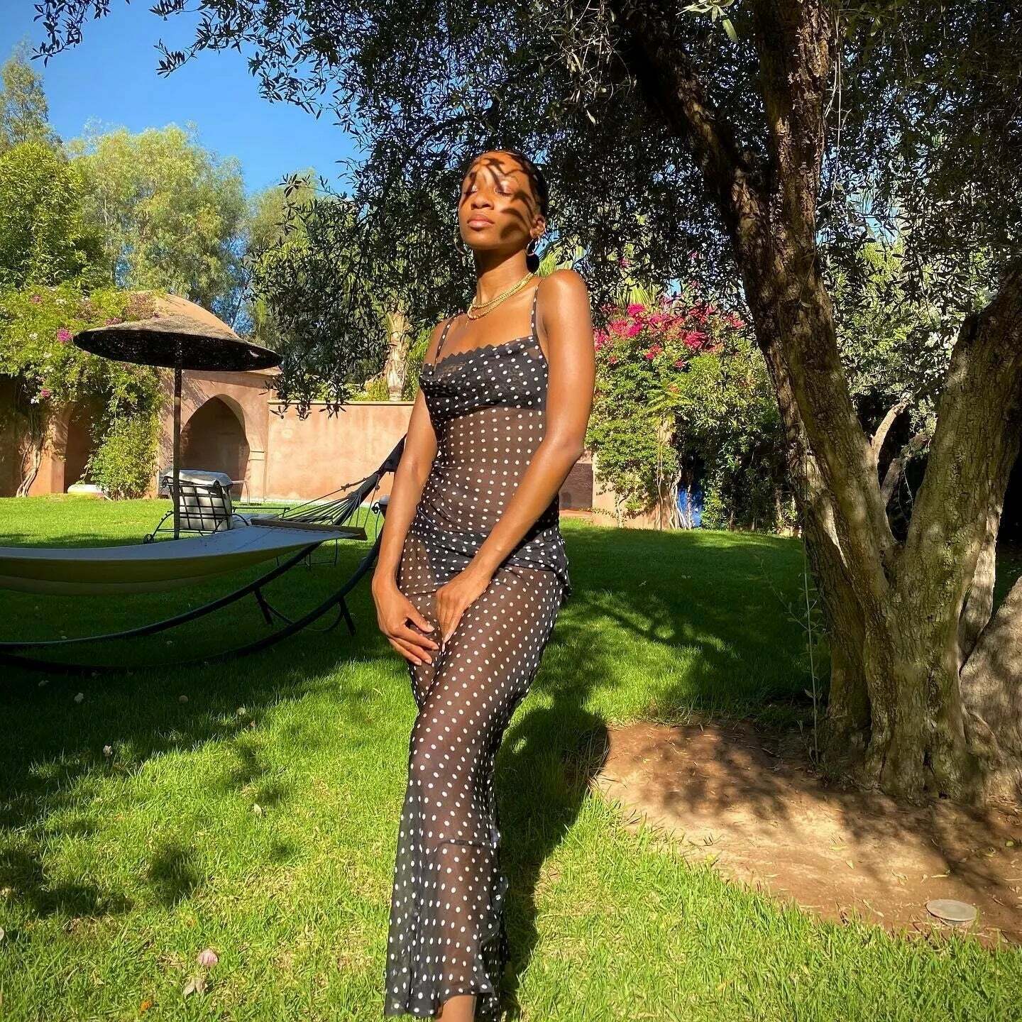 Lolita Maxi Dress - Y2K Summer Grunge Outfit, 90S Fashion, Retro Style, Pastel Goth, Y2K