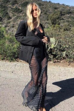 Lolita Maxi Dress - Y2K Summer Grunge Outfit, 90S Fashion, Retro Style, Pastel Goth, Y2K