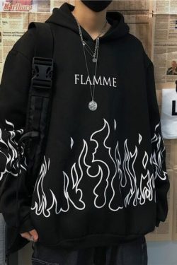 Lolly Flame Hoodie - Y2K Summer Grunge, 90S Retro, Pastel Goth, Y2K Club & Party Outfits