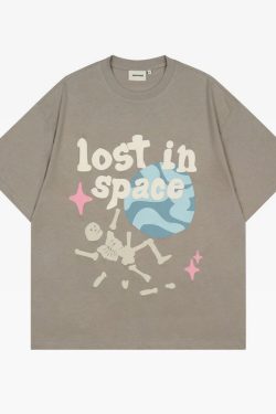 Lost In Space Shirt - Y2K Summer Grunge, 90S Retro, Pastel Goth, Y2K Party & Club Outfits