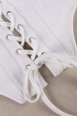 Louise Crop Top - Y2K Summer Grunge, 90S Retro, Pastel Goth, Y2K Party & Club Out