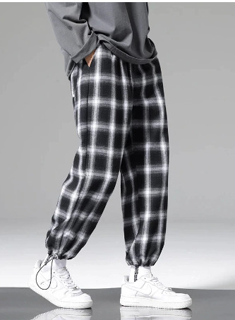 Lucas Plaid Jogger Pants - Y2K Grunge 90S Fashion, Retro Summer Outfits, Hip Hop Style Lucas Plaid Jogger Pants - Y2K Grunge 90S Fashion, Retro Summer Outfits, Hip Hop Style