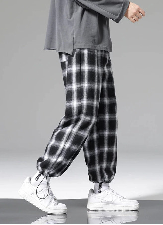 Lucas Plaid Jogger Pants - Y2K Grunge 90S Fashion, Retro Summer Outfits, Hip Hop Style Lucas Plaid Jogger Pants - Y2K Grunge 90S Fashion, Retro Summer Outfits, Hip Hop Style