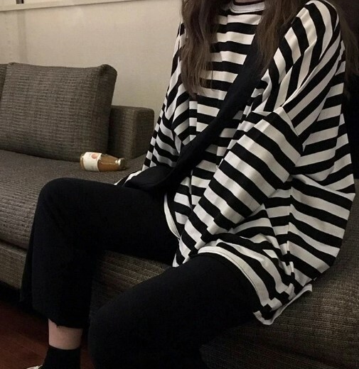 Lucia Striped Long Sleeve T-Shirt - Y2K Summer, 90S Grunge, Retro, Pastel Goth, Y2K Club Lucia Striped Long Sleeve T-Shirt - Y2K Summer, 90S Grunge, Retro, Pastel Goth, Y2K Club