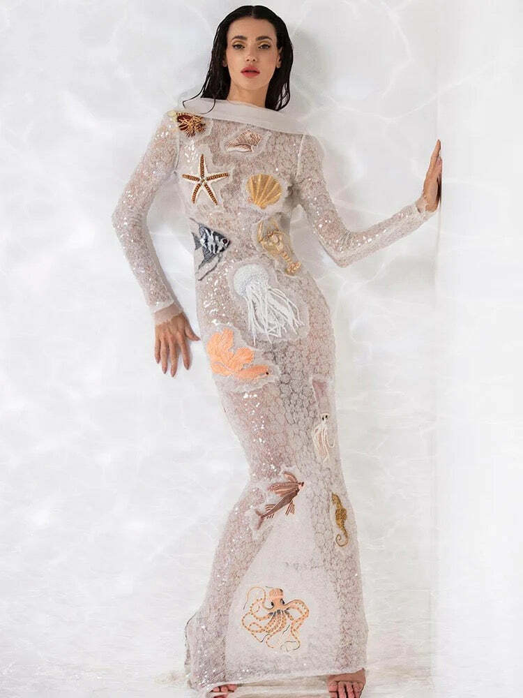 Luciana Maxi Dress - Y2K Summer Grunge Outfit, 90S Fashion, Retro Style, Pastel Goth Vibes