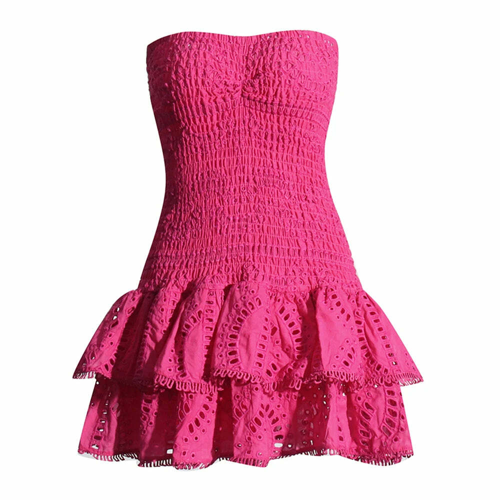 Luna Mini Dress - Y2K Summer Grunge Outfit, 90S Fashion, Retro Style, Pastel Goth, Y2K Party