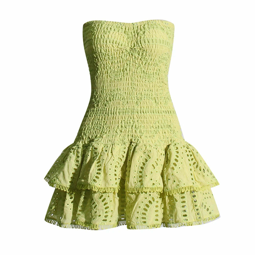 Luna Mini Dress - Y2K Summer Grunge Outfit, 90S Fashion, Retro Style, Pastel Goth, Y2K Party