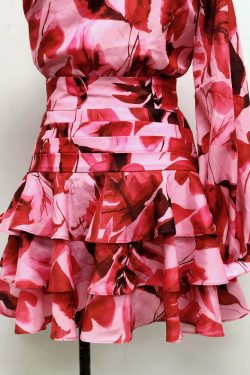 Luna Ruffle Dress - Y2K Summer Outfit, 90S Fashion, Grunge, Retro Style, Pastel Goth, Y