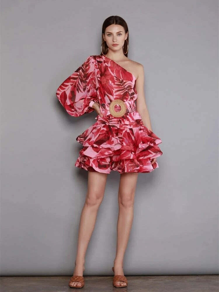 Luna Ruffle Dress - Y2K Summer Outfit, 90S Fashion, Grunge, Retro Style, Pastel Goth, Y