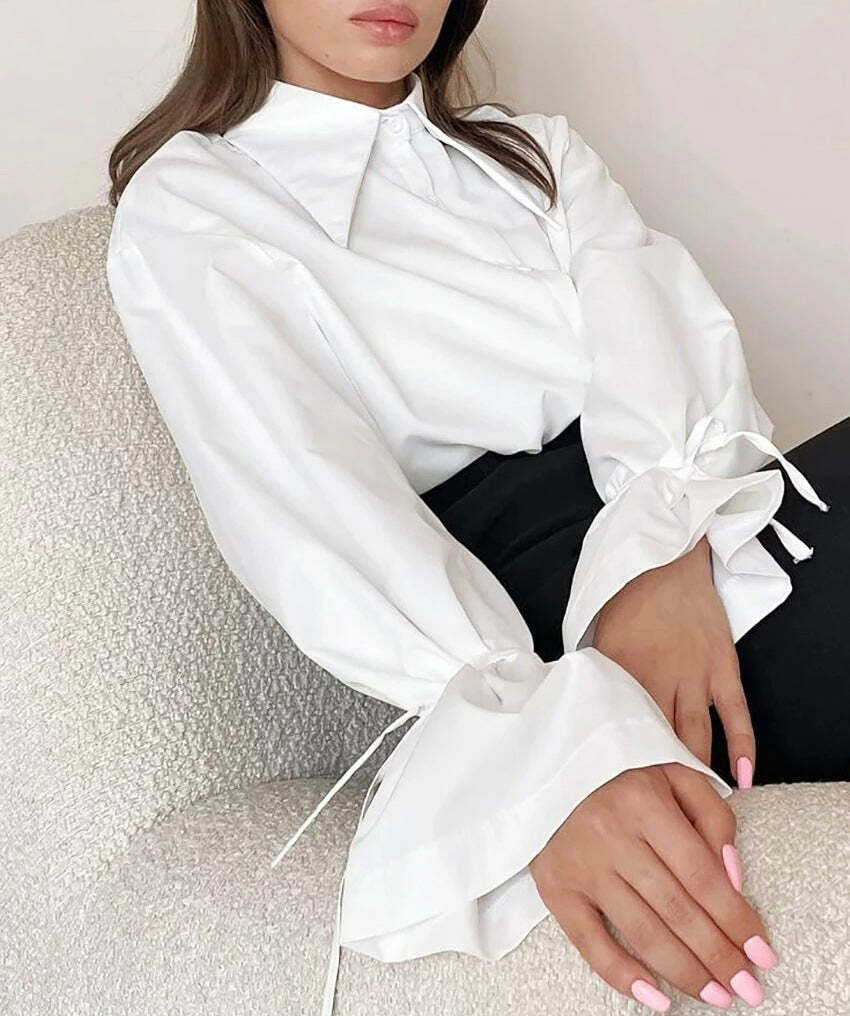 Lusine Shirt - Y2K Summer Grunge Top, 90S Retro Style, Perfect For Y2K Party & Club Outfits Lusine Shirt - Y2K Summer Grunge Top, 90S Retro Style, Perfect For Y2K Party & Club Outfits