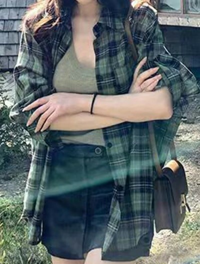 Lyla Vintage Loose Long Sleeve - Y2K Summer Grunge, 90S Retro, Pastel Goth, Y2K Party Outfit