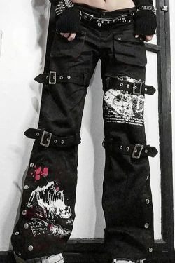 Lylah Cargo Pants - Y2K Summer Grunge, 90S Retro Style, Y2K Club & Party Outfits