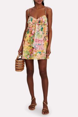 Madison Floral Mini Dress - Y2K Summer, 90S Fashion, Grunge, Retro, Pastel Goth, Y2