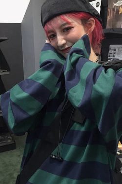Madison Striped Long Sleeve - Y2K Summer, 90S Grunge, Retro, Pastel Goth, Y2K Club & Party