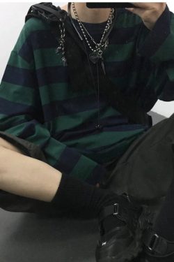 Madison Striped Long Sleeve - Y2K Summer, 90S Grunge, Retro, Pastel Goth, Y2K Club & Party