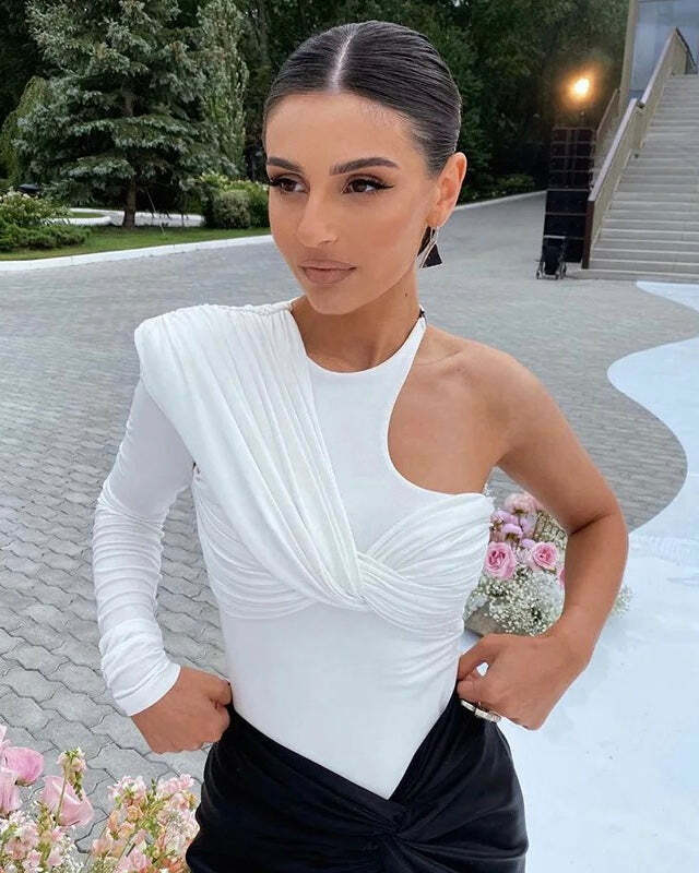 Mae Blouse - Y2K Summer Grunge Top, 90S Retro Fashion, Perfect For Y2K Party & Club Outfits Mae Blouse - Y2K Summer Grunge Top, 90S Retro Fashion, Perfect For Y2K Party & Club Outfits