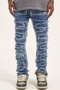 Maeve Distressed Denim Jeans - Y2K Summer Grunge, 90S Retro, Hip Hop Fashion, Y2K Club Outfits