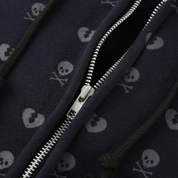 Maeve Skull And Heart Hoodie - Y2K Grunge, 90S Fashion, Retro Style, Gothic Y2K, Summer Outfits Maeve Skull And Heart Hoodie - Y2K Grunge, 90S Fashion, Retro Style, Gothic Y2K, Summer Outfits