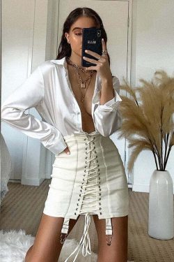 Maia Bandage Skirt - Y2K Summer Grunge, 90S Retro, Gothic Y2K, Pastel Goth, Y2