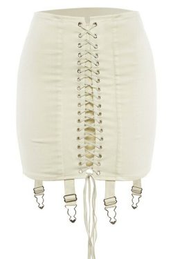 Maia Bandage Skirt - Y2K Summer Grunge, 90S Retro, Gothic Y2K, Pastel Goth, Y2