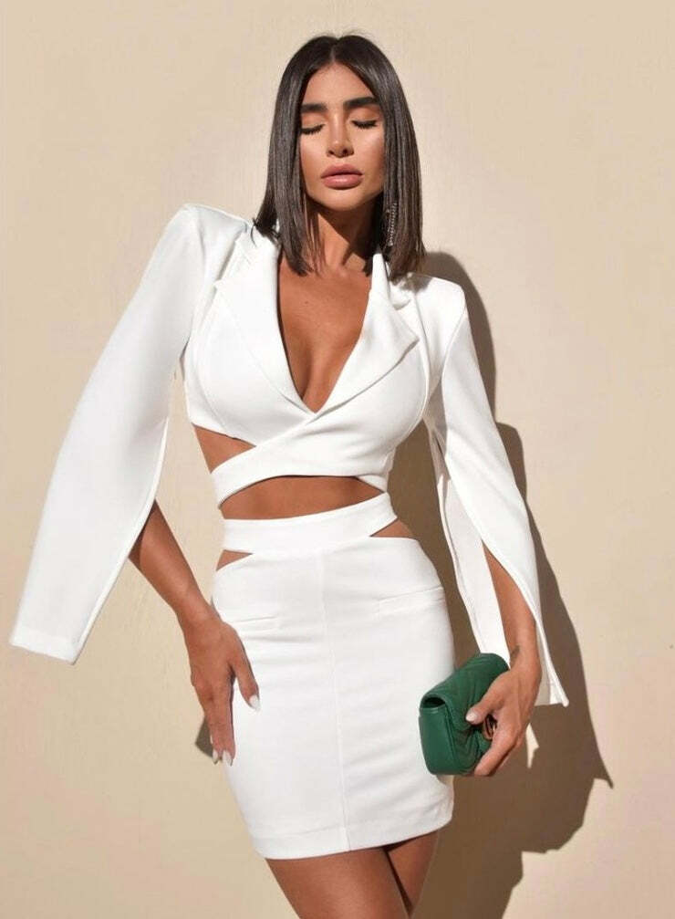 Maia Two Piece Set - Y2K Summer Grunge Outfit, 90S Fashion, Retro Style, Y2K Club & Party Look