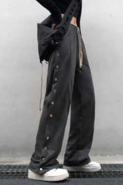 Margaret High Waist Loose Jogger Pants - Y2K Summer Grunge 90S Fashion Retro Style Y2K Outfits