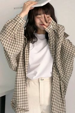 Margaret Oversize Women Shirt - Y2K Summer Grunge 90S Fashion Retro Style Y2K Outfits