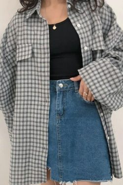 Margaret Oversize Women Shirt - Y2K Summer Grunge 90S Fashion Retro Style Y2K Outfits