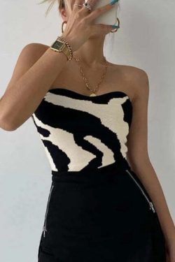 Maria Knit Top - Y2K Summer Grunge, 90S Fashion, Retro Style, Y2K Party & Club Outfits