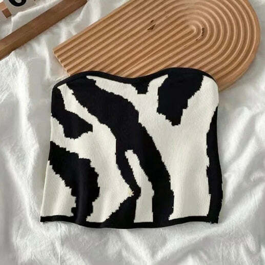 Maria Knit Top - Y2K Summer Grunge, 90S Fashion, Retro Style, Y2K Party & Club Outfits