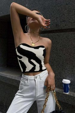 Maria Knit Top - Y2K Summer Grunge, 90S Fashion, Retro Style, Y2K Party & Club Outfits