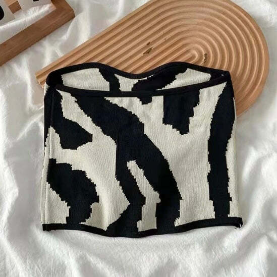 Maria Knit Top - Y2K Summer Grunge, 90S Fashion, Retro Style, Y2K Party & Club Outfits