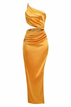 Maria One Shoulder Maxi Dress - Y2K Summer, 90S Fashion, Grunge, Retro, Party & Club Outfits