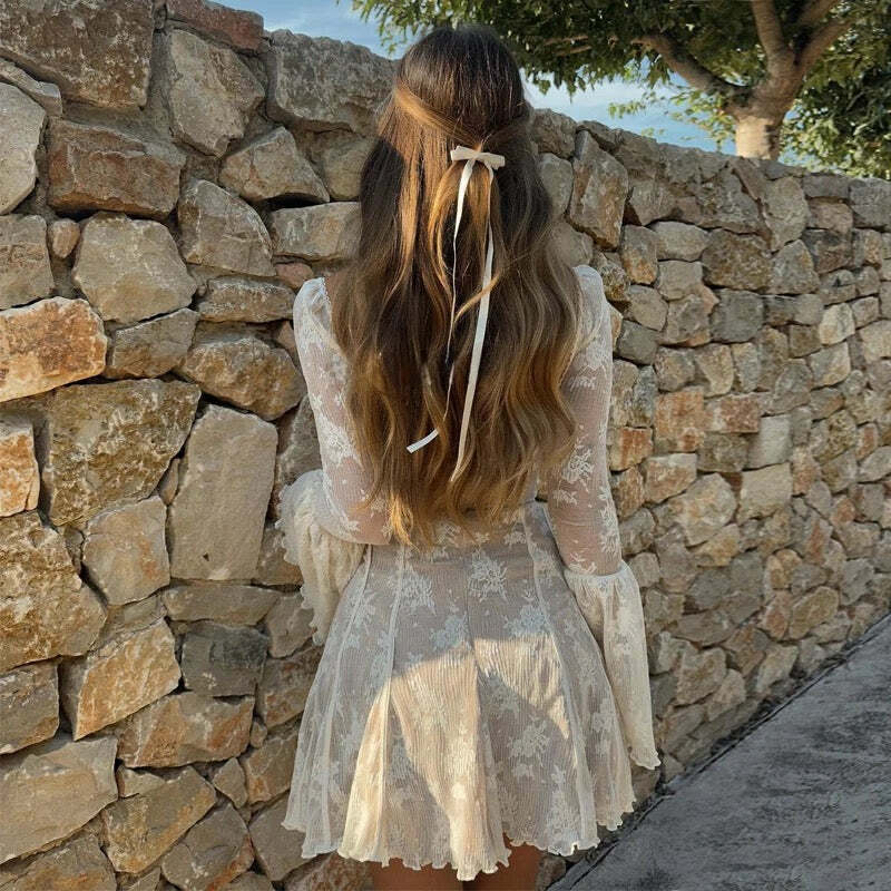 Mariene Mini Dress - Y2K Summer Grunge Outfit, 90S Fashion, Retro Style, Pastel Goth Vibes