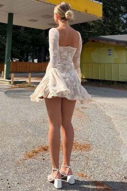 Mariene Mini Dress - Y2K Summer Grunge Outfit, 90S Fashion, Retro Style, Pastel Goth Vibes