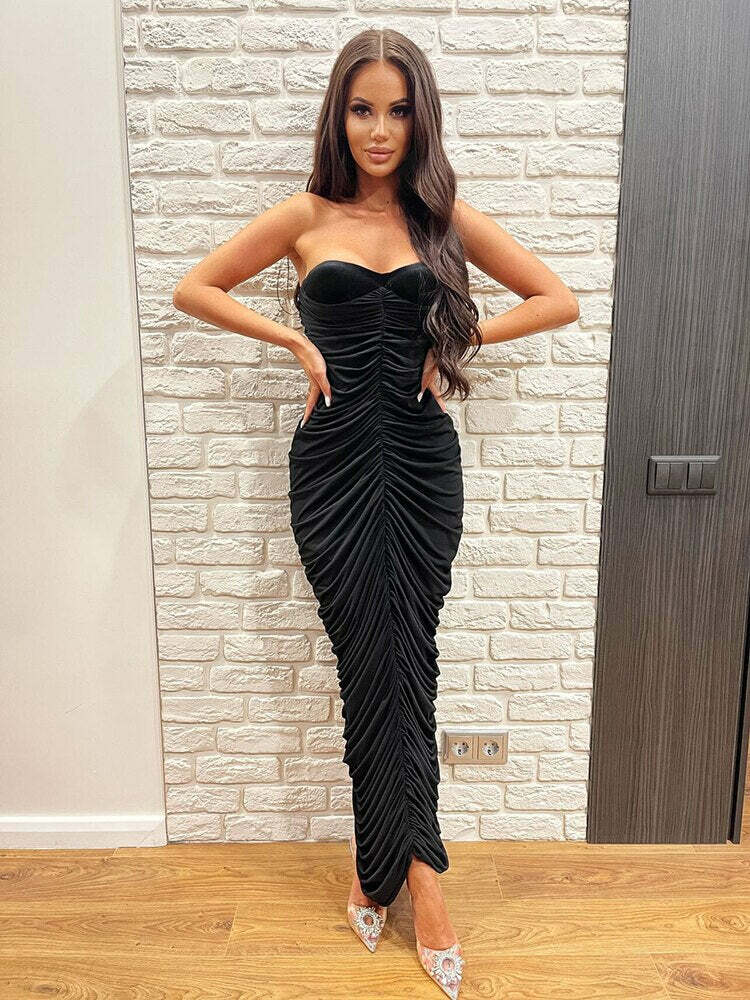 Marta Maxi Dress - Y2K Summer Grunge Outfit, 90S Retro Style, Pastel Goth, Y2K Party Look Marta Maxi Dress - Y2K Summer Grunge Outfit, 90S Retro Style, Pastel Goth, Y2K Party Look