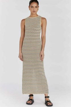 Masia Maxi Dress - Y2K Summer Grunge Outfit, 90S Fashion, Retro Style, Pastel Goth Vibes