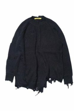 Matilda Distressed Sweater - Y2K Grunge, 90S Fashion, Retro Style, Pastel Goth, Y2K Summer Out