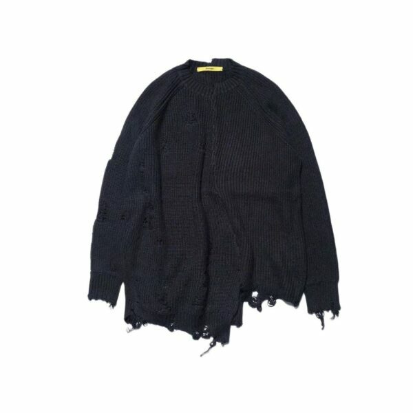 Matilda Distressed Sweater - Y2K Grunge, 90S Fashion, Retro Style, Pastel Goth, Y2K Summer Out Matilda Distressed Sweater - Y2K Grunge, 90S Fashion, Retro Style, Pastel Goth, Y2K Summer Out