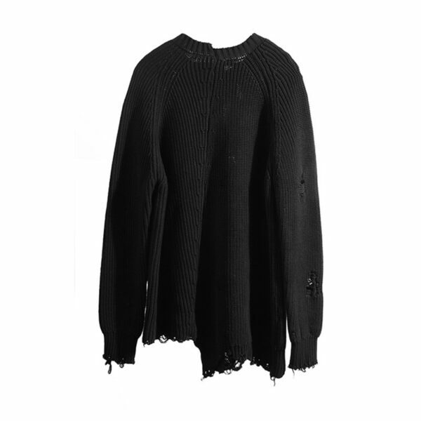 Matilda Distressed Sweater - Y2K Grunge, 90S Fashion, Retro Style, Pastel Goth, Y2K Summer Out Matilda Distressed Sweater - Y2K Grunge, 90S Fashion, Retro Style, Pastel Goth, Y2K Summer Out