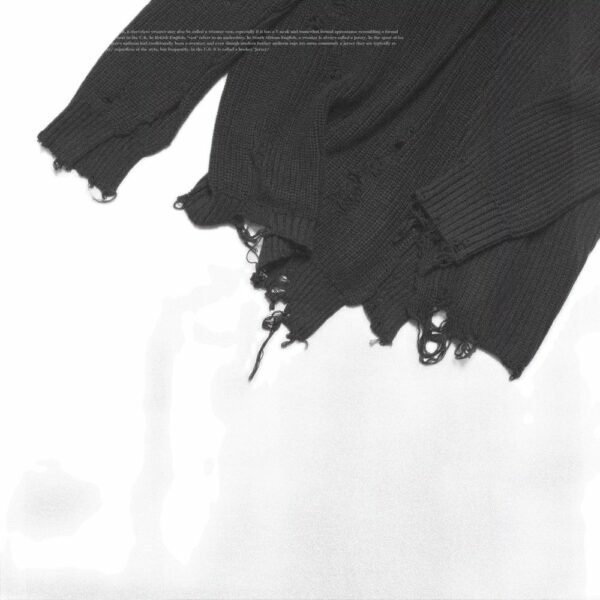 Matilda Distressed Sweater - Y2K Grunge, 90S Fashion, Retro Style, Pastel Goth, Y2K Summer Out Matilda Distressed Sweater - Y2K Grunge, 90S Fashion, Retro Style, Pastel Goth, Y2K Summer Out