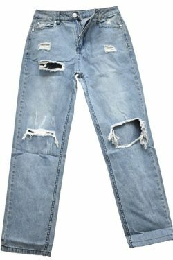 Maya Grunge Ripped Jeans - Y2K Summer, 90S Fashion, Retro Style, Y2K Club & Party Outfits