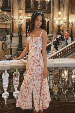 Maya Midi Dress - Y2K Summer Grunge Outfit, 90S Fashion, Retro Style, Pastel Goth Vibes