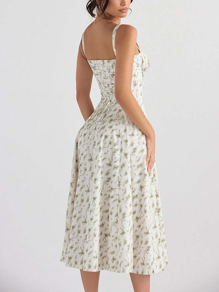 Maya Midi Dress - Y2K Summer Grunge Outfit, 90S Fashion, Retro Style, Pastel Goth Vibes Maya Midi Dress - Y2K Summer Grunge Outfit, 90S Fashion, Retro Style, Pastel Goth Vibes