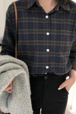 Melanie Plaid Style Shirt - Y2K Summer Grunge, 90S Retro Fashion, Y2K Party & Club Outfits