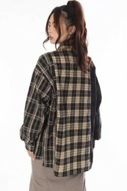 Melody Patchwork Long Sleeve - Y2K Summer Grunge, 90S Retro, Pastel Goth, Y2K Club Outfit